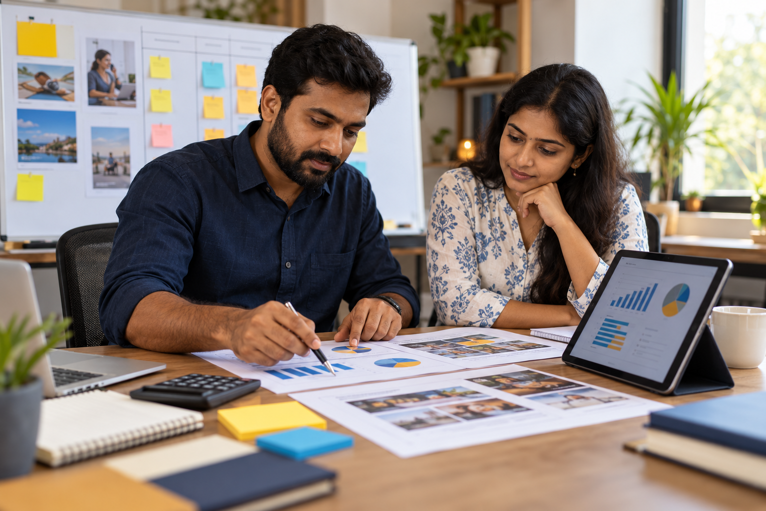 Illustrative example: business advertising research and enquiry workflow planning